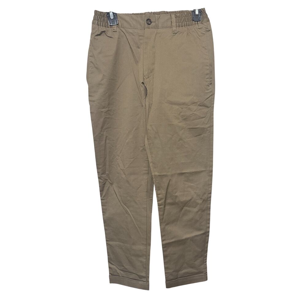 Zara‎ Men’s Pants 30x28 S Khaki uniform school elastic waist cuffed